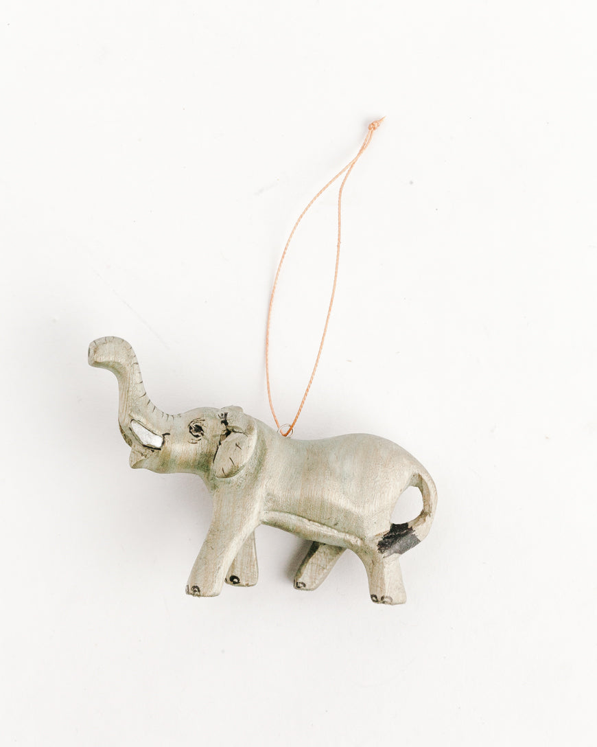 Hand-Carved Elephant Ornament-0