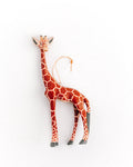 Hand-Carved Giraffe Ornament-0