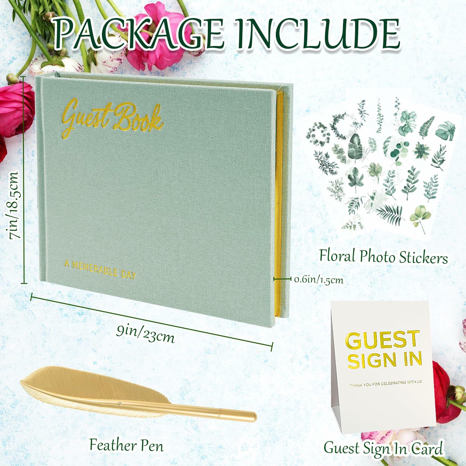 4-in-1 Linen Guest Book Set