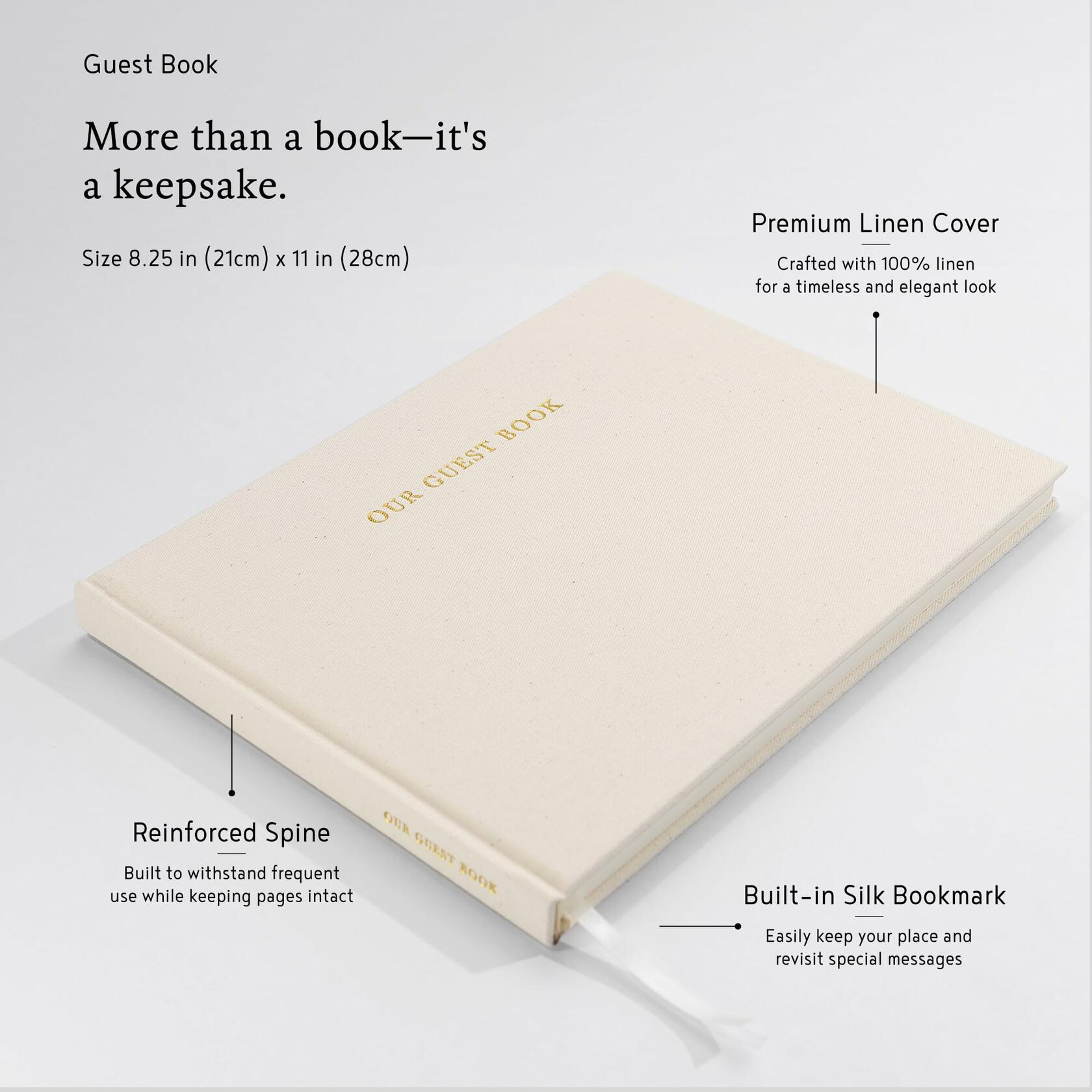 Classic Linen Guest Book