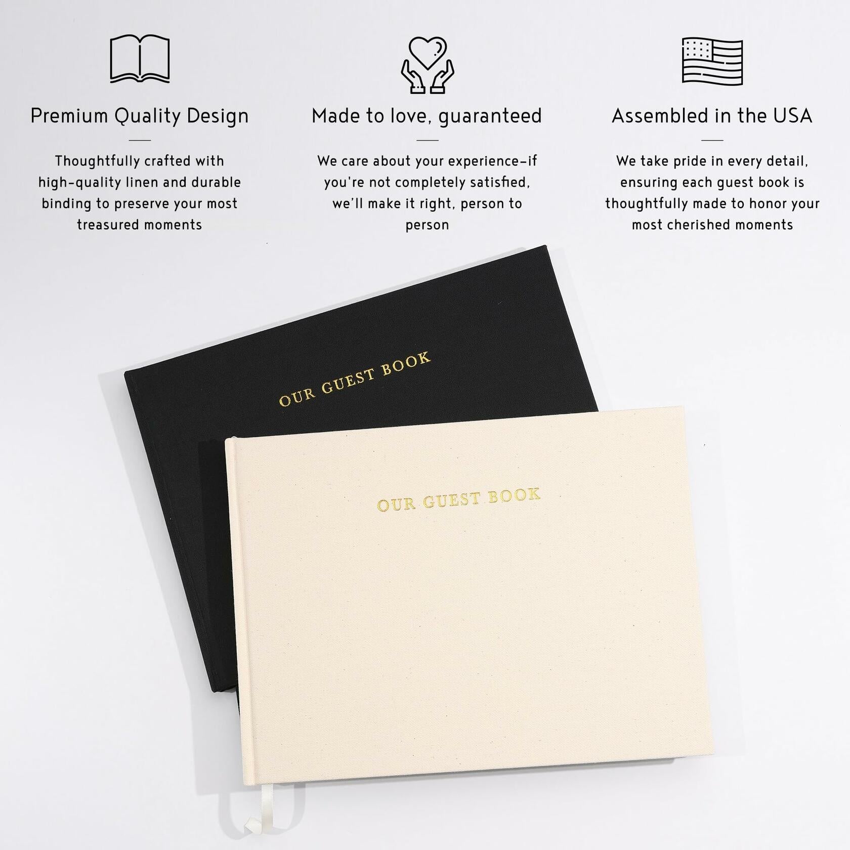 Classic Linen Guest Book