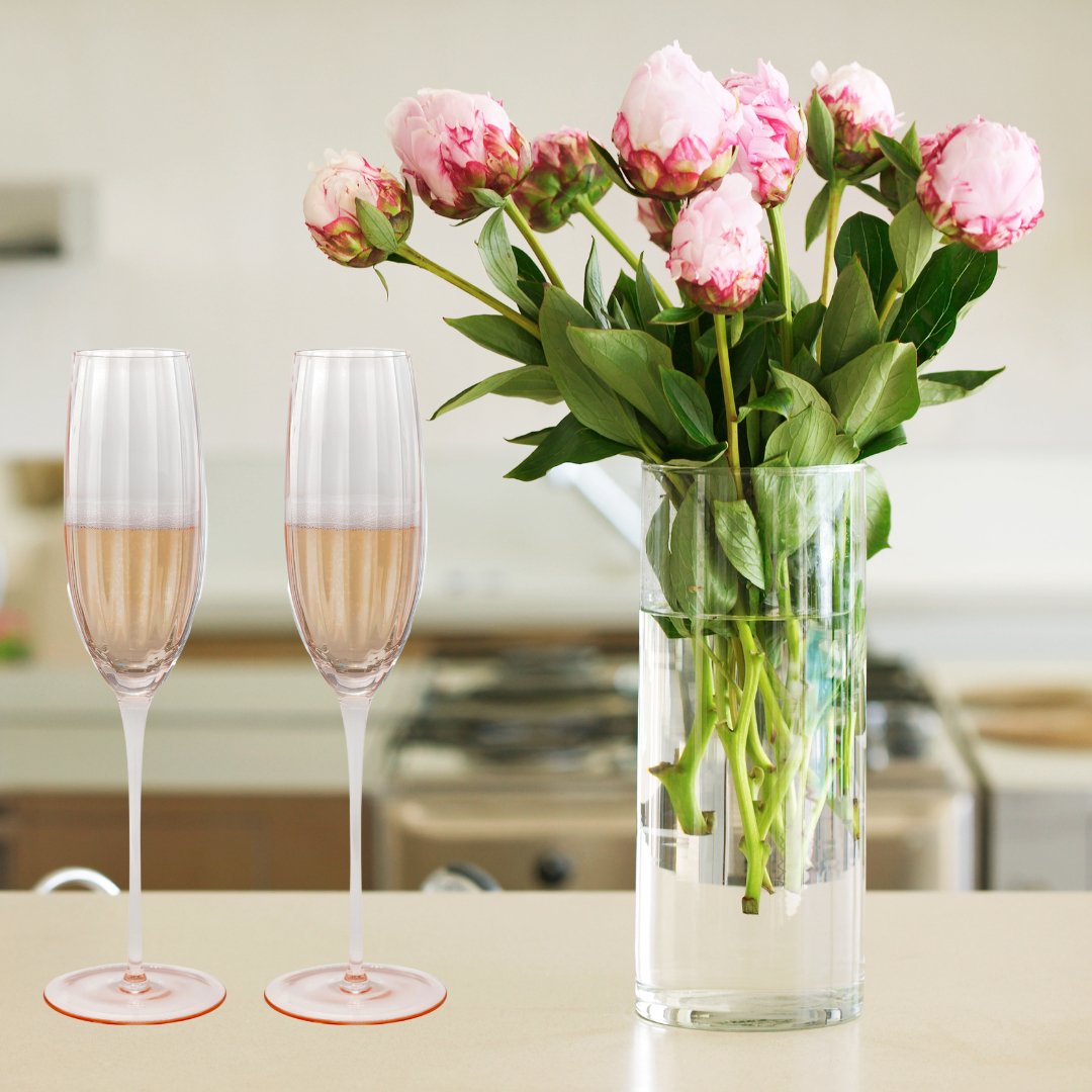 Pink Champagne Flutes-2