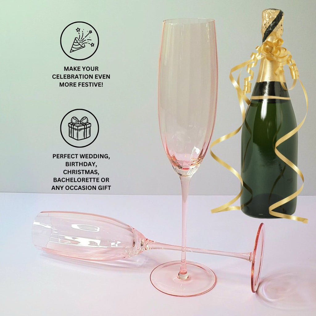 Pink Champagne Flutes-1