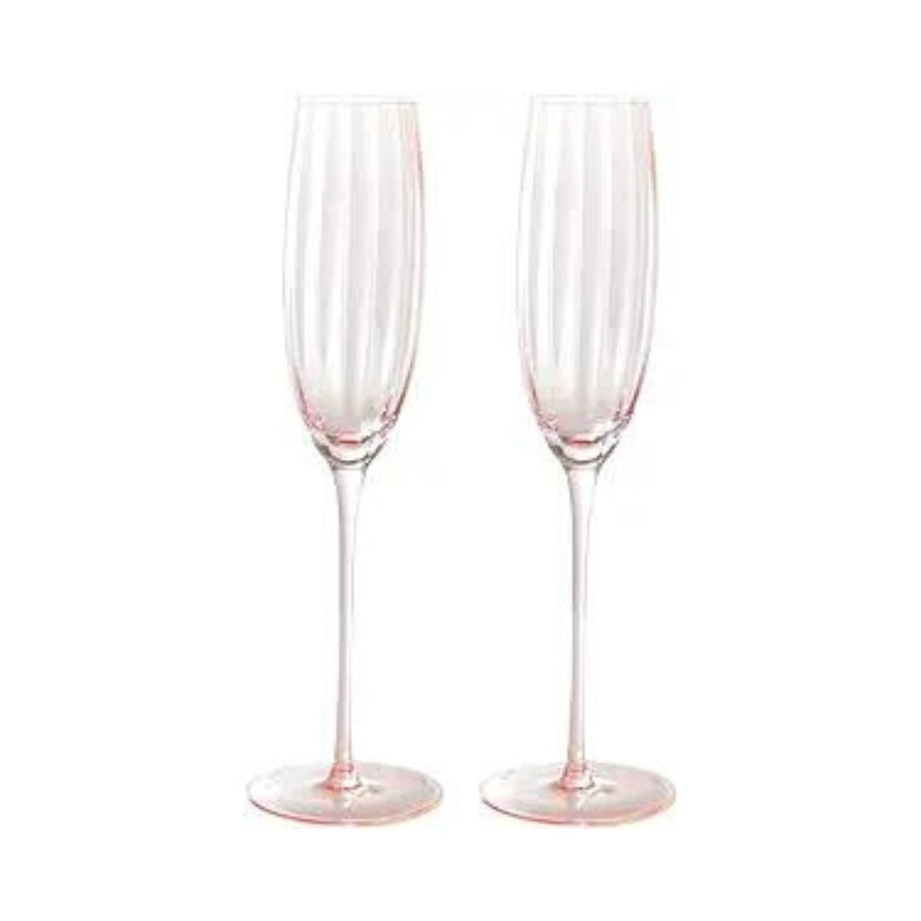 Pink Champagne Flutes-0