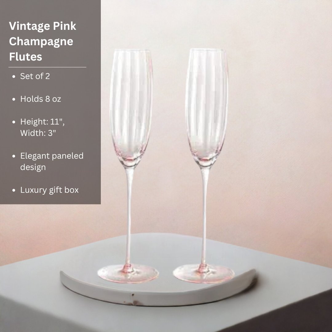 Pink Champagne Flutes-4